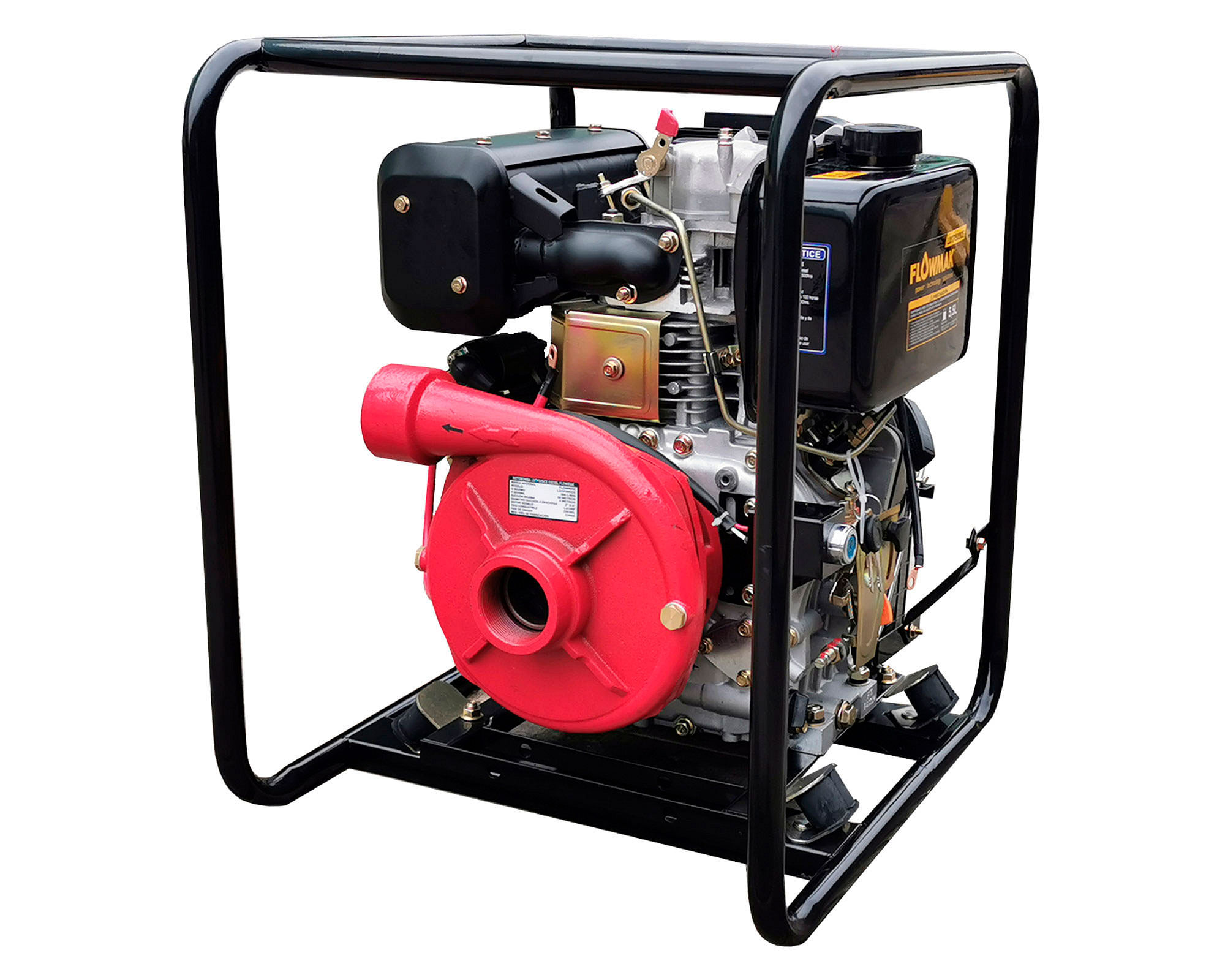 Motobomba a diésel 2'' 6400W LDTP 50CE2 Flowmak
