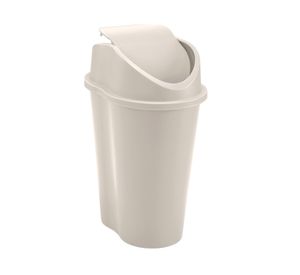 Basurero vaiven 10 litros taupe Rimax.