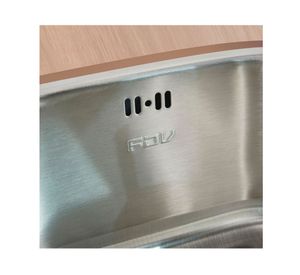 Lavaplatos New pio square 1C gris 17.3x41.5x35.5 cm + desagüe