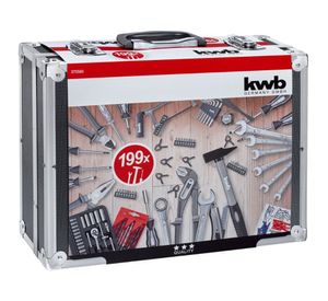 Caja herramientas 199 piezas KWB