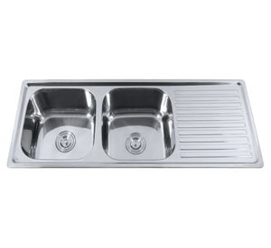 Lavaplatos Urban dúo gris 16.1x120x43 cm