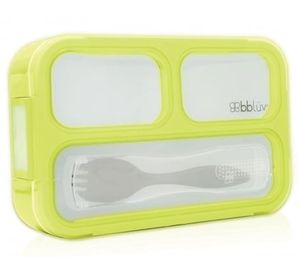 Contenedor comida + tenedor Bento lima Bbluv