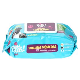 Toalla húmeda mascota 100 unidades