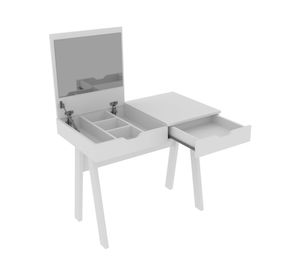 Tocador escritorio PE blanco 1 cajón