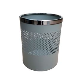 Basurero metálico gris claro 3 litros Form Office