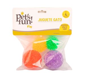 Juguete para gatos pelotitas 4 piezas Pet's fun