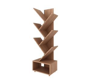 Estante librero Deco asimétrico 8 espacios Tecnomobili