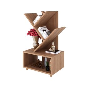 Estante librero Deco asimétrico 8 espacios Tecnomobili