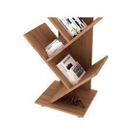 Estante librero Deco asimétrico bajo 3 espacios Tecnomobili