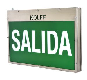 Luz de emergencia Bigled una cara exterior 10W Kolff