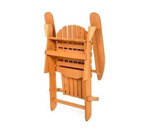 Silla terraza plegable Muskoka madera natural