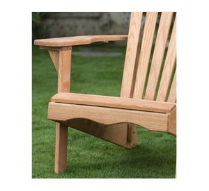 Silla terraza fija Muskoka madera natural