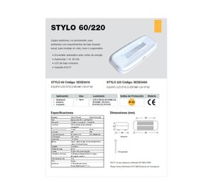 Luz de emergencia Stylo 220 9W Kolff