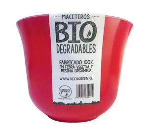 Set 6 maceteros Bio Curvo púrpura 13x16.5x16.5 cm