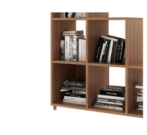 Repisa 6 espacios 9 repisas café/almendra Tecnomobili