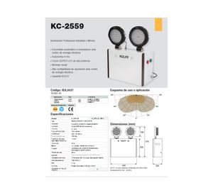 Luz de emergencia KC-2559 Vibram 36W Kolff