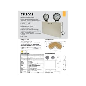 Luz de emergencia ET-2001 LED 13W Kolff