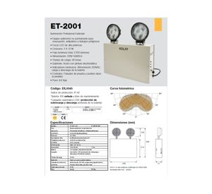 Luz de emergencia ET-2001 LED 13W Kolff