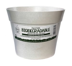 Macetero Bio Bamboo Clásica blanco 4 unidades