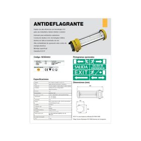 Luz de emergencia Antideflagrante 5W Kolff