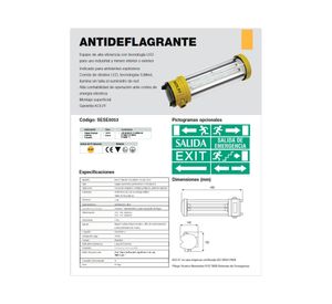 Luz de emergencia Antideflagrante 5W Kolff