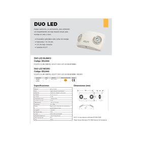 Luz de emergencia Duo LED 220V Kolff