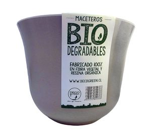 Set 6 maceteros Bio Curvo gris/púrpura 13x16.5x16.5 cm