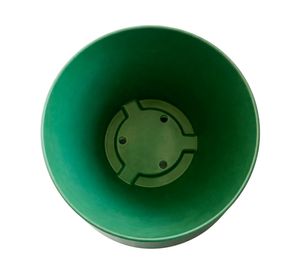 Set macetero + plato Bio Bamboo Actual musgo 18x24 cm