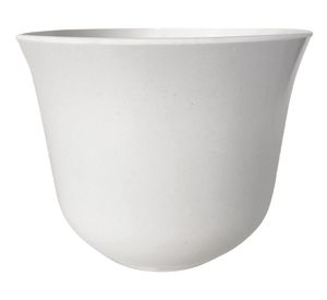 Set 2 maceteros Bio Curvo blanco 13x16.5x16.5 cm