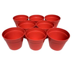 Macetero 10.7x13.7x13.7 cm rojo Decogreen