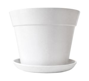 Macetero 17x26x26 cm Bio Bamboo Clásica blanco Decogreen