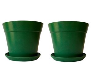 Macetero Bio Bamboo Clásica musgo 2 unidades