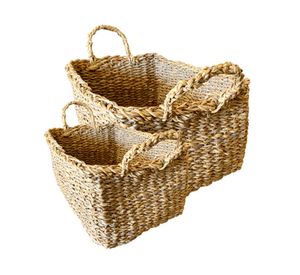 Cesto Mumbai natural 2 piezas Decogreen