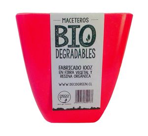 Set 7 maceteros Bio Cuadrado blanco/coral 12.4x13.3x13.3 cm