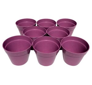 Macetero 10.7x13.7x13.7 cm Morado Decogreen