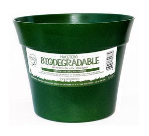 Set 4 maceteros Bio Bamboo Clásico blanco/musgo 17x25 cm