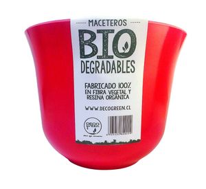 Set 6 maceteros Bio Curvo púrpura/turquesa 13x16.5x16.5 cm