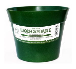 Set 4 maceteros Bio Bamboo Clásico terracota/musgo 17x25 cm