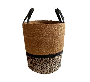 Cesto M Bengala natural/negro Decogreen