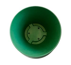 Set 4 maceteros Bio Bamboo Actual blanco/musgo 18x24 cm