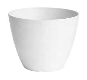 Set 4 maceteros Bio Bamboo Actual gris/blanco 18x24 cm