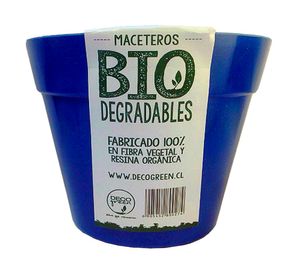 Macetero 10.7x13.7x13.7 cm azul Decogreen