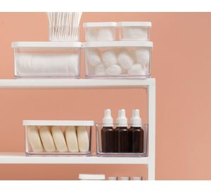 Pote hermètico 1 lt Clear blanco