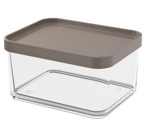 Pote hermètico 1 lt Clear gris