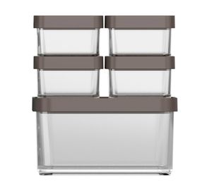 Pote hermètico 1 lt Clear gris