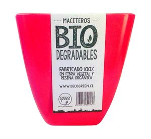 Set 7 maceteros Bio Cuadrado coral/naranjo 12.4x13.3x13.3 cm