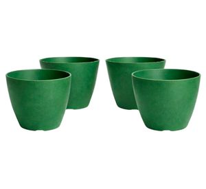 Macetero Bio Bamboo Actual musgo 4 unidades