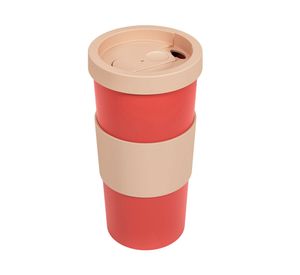 Vaso mug plástico Nutri rosa