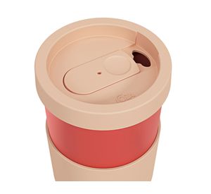 Vaso mug plástico Nutri rosa
