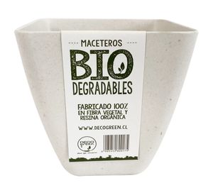 Set 7 maceteros Bio Cuadrado blanco/amarillo 12.4x13.3x13.3 cm